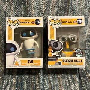 Funko Pop! WALL-E and EVE Vinyl Figures